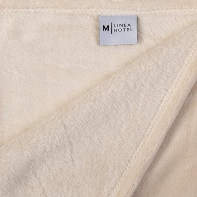 FRAZADA FLANNEL LINEA HOTEL 1 PLAZA CRUDO - 2