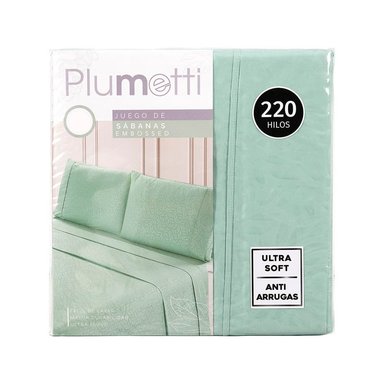 SABANA PLUMETTI EMBOSSED 1.5 PLAZAS VERDE - 4