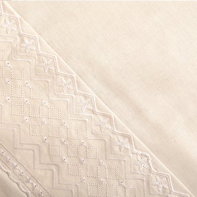 SABANA BRODERIE GEO KING CRUDO - 2