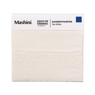 SABANA BRODERIE GEO KING CRUDO - 3