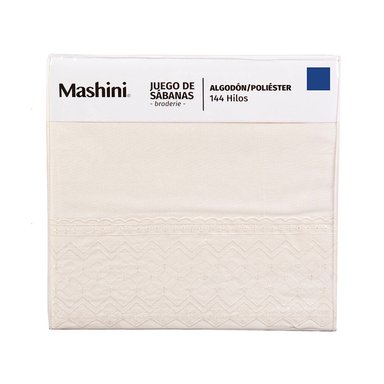 SABANA BRODERIE GEO KING CRUDO - 4