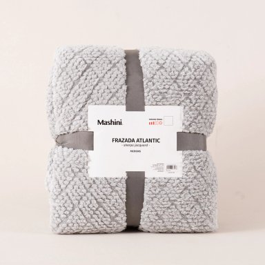 FRAZADA JQD SHERPA ATLANTIC 2 P GRIS - 4