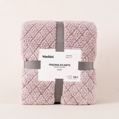FRAZADA JQD SHERPA ATLANTIC 2 P ROSADO - 4