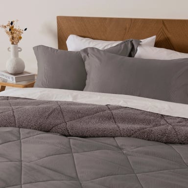 PLUMON EMBOSS SHERPA 2 PLAZAS GRIS - 3