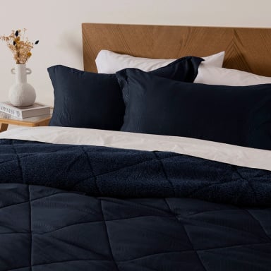 PLUMON EMBOSS SHERPA 2 PLAZAS AZUL - 3