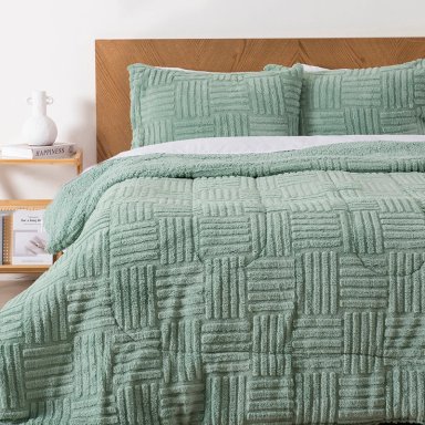 PLUMON JQD SHERPA SUPER KING TRAMA VERDE - 1