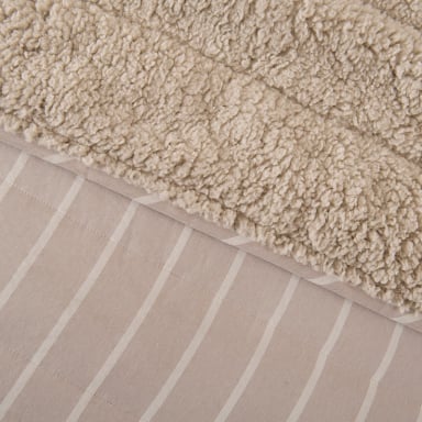 QUILT PALMA CATIONIC SHERPA S. KING BEIGE - 2