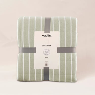 QUILT PALMA CATIONIC SHERPA S. KING VERDE - 4