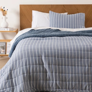 QUILT PALMA CATIONIC SHERPA 1.5 P AZUL - 1