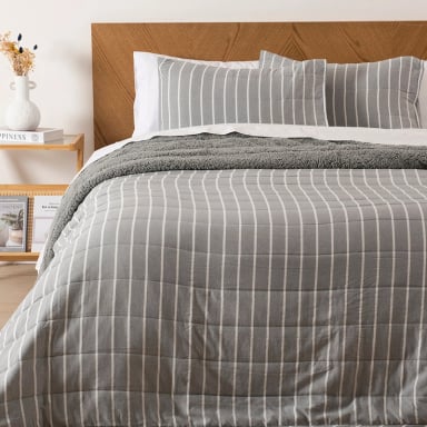 QUILT PALMA CATIONIC SHERPA 2 P GRIS - 1