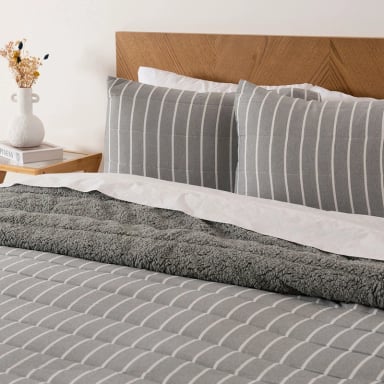 QUILT PALMA CATIONIC SHERPA 2 P GRIS - 3
