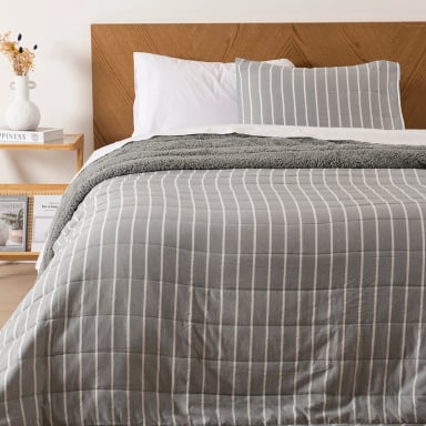 QUILT PALMA CATIONIC SHERPA 1.5 P GRIS - 1