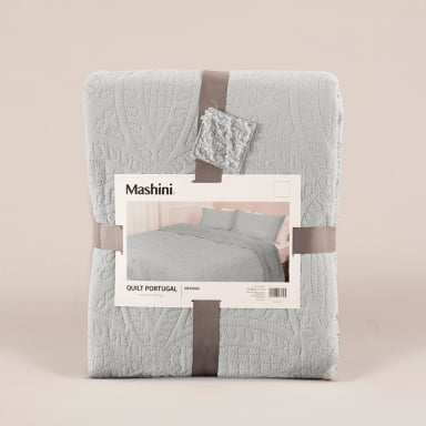 QUILT PORTUGAL SHERPA SUPER KING GRIS - 4