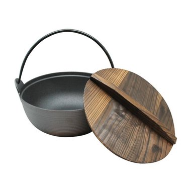 OLLA CON TAPA DE MADERA WAYU IRON CAST - 2
