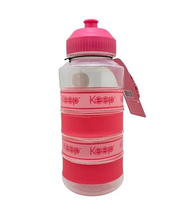BOTELLA BOTELLÓN 1 LITRO BIG BANDS LIBRE DE BPA ROSADO - 1