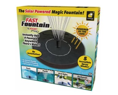 FUENTE DE AGUA SOLAR BOMBA RIEGO PISCINA ASPERSORES REGADERA - 1