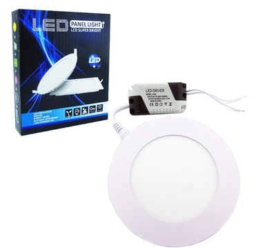 FOCO LED PANEL 6 WATT EMBUTIDO REDONDO LUZ FRIA PARA CIELO FALSO - 2