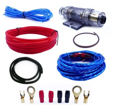 KIT CABLES PARA AMPLIFICACION DEZZER 2.000W 6 GAUGE - 1