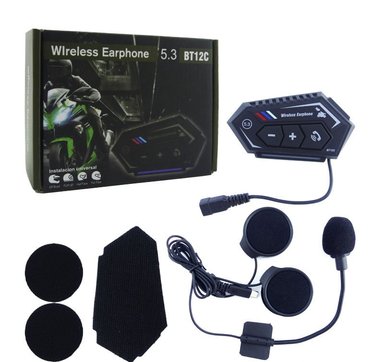 BLUETOOTH PARA CASCO MOD.BT-12C CON LUZ STEREO 5.3 RECARGABLE ALTA CALIDAD - 2