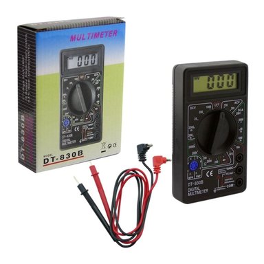 TESTER DIGITAL DT-830B CLASICO NEGRO CAJA - 1