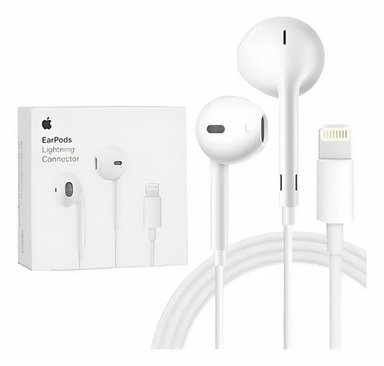 AUDÍFONOS MANOS LIBRES EARPODS CONECTOR LIGHTNING PARA IPHONE - 1