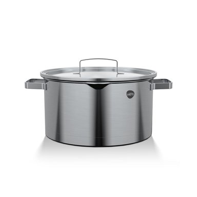 CACEROLA ACERO INOXIDABLE CON TAPA 5,6 LITROS 24CM WENS - 4
