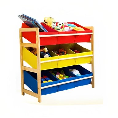 ESTANTE INFANTIL ORGANIZADOR DE JUGUETES REPISA 64X28.5X60CM - 4