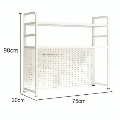 RACK ESTANTE ORGANIZADOR DE ESCRITORIO 2 NIVELES 75X98X20 - 4