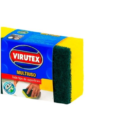 PACK X 4 ESPONJA LISA CLASICA – VIRUTEX - 1