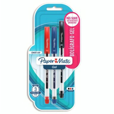 PACK 3 BOLIGRAFO GEL ECONOMICO COLORES BASICOS TJX3 – PAPER MATE - 2