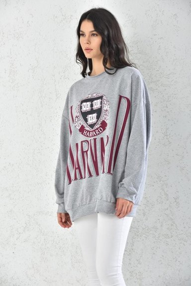 POLERON CASUAL MUJER GRIS - 3