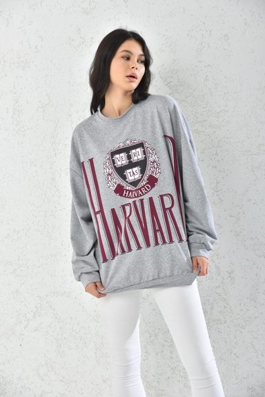 POLERON CASUAL MUJER GRIS - 4