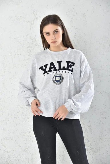 POLERON OVERSIZE HOODIE MUJER DEPORTIVO GRIS - 3
