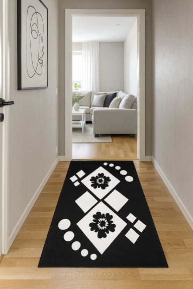 ALFOMBRA PASILLO 70X230 CM GRIS - 1