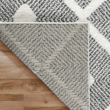 ALFOMBRA GRIS 120X180 CM MODERNO - 4