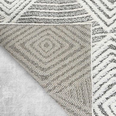 ALFOMBRA GRIS 120X180 CM MODERNO - 4