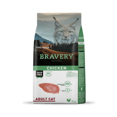 ALIMENTO BRAVERY CHICKEN GATO ADULTO 7 KG - 1