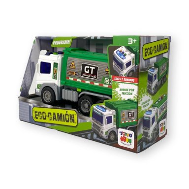 JUGUETE CAMION RECOLECTOR BASURA 1:16 LUCES SONIDOS - 4