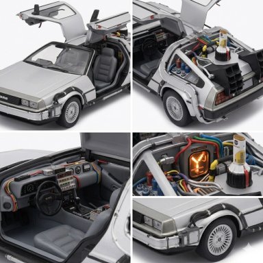 BACK TO THE FUTURE II DELOREAN ESCALA 1:24 - WELLY - 4