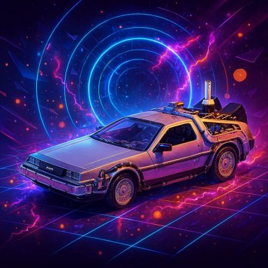 BACK TO THE FUTURE II DELOREAN ESCALA 1:24 - WELLY - 8