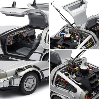 BACK TO THE FUTURE I DELOREAN ESCALA 1:24 - WELLY - 4