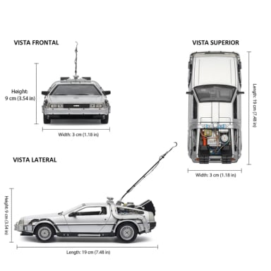 BACK TO THE FUTURE I DELOREAN ESCALA 1:24 - WELLY - 5