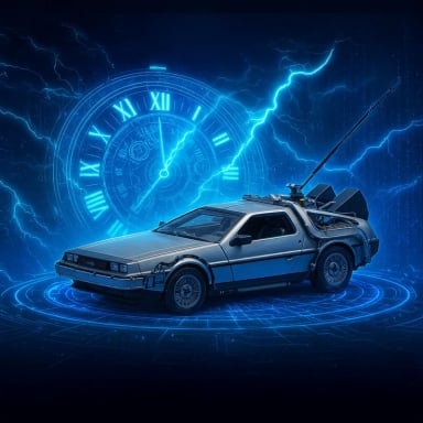 BACK TO THE FUTURE I DELOREAN ESCALA 1:24 - WELLY - 8