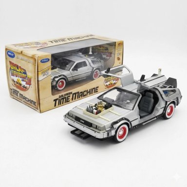 BACK TO THE FUTURE III DELOREAN ESCALA 1:24 - WELLY - 1
