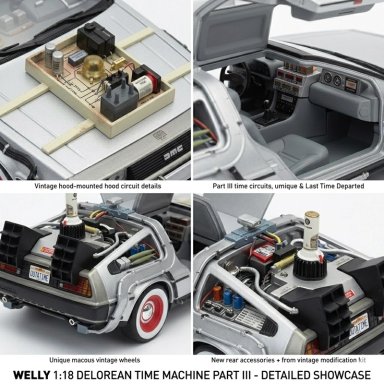BACK TO THE FUTURE III DELOREAN ESCALA 1:24 - WELLY - 4