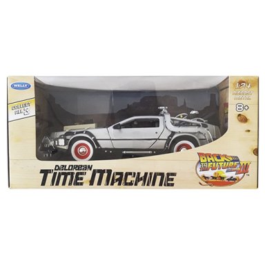 BACK TO THE FUTURE III DELOREAN ESCALA 1:24 - WELLY - 6