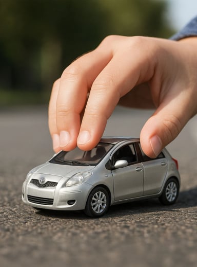 AUTO TOYOTA YARIS S ESCALA 1:43 - WELLY - 2