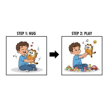 PELUCHE BABY GARFIELD 20 CM - GARFIELD - 6