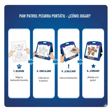 JUEGO EDUCATIVO PIZARRA PORTATIL - PAW PATROL - 6