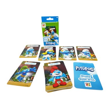 JUEGO EDUCATIVO FLASH CARDS ADIVINA QUIEN - LOS PITUFOS - 1